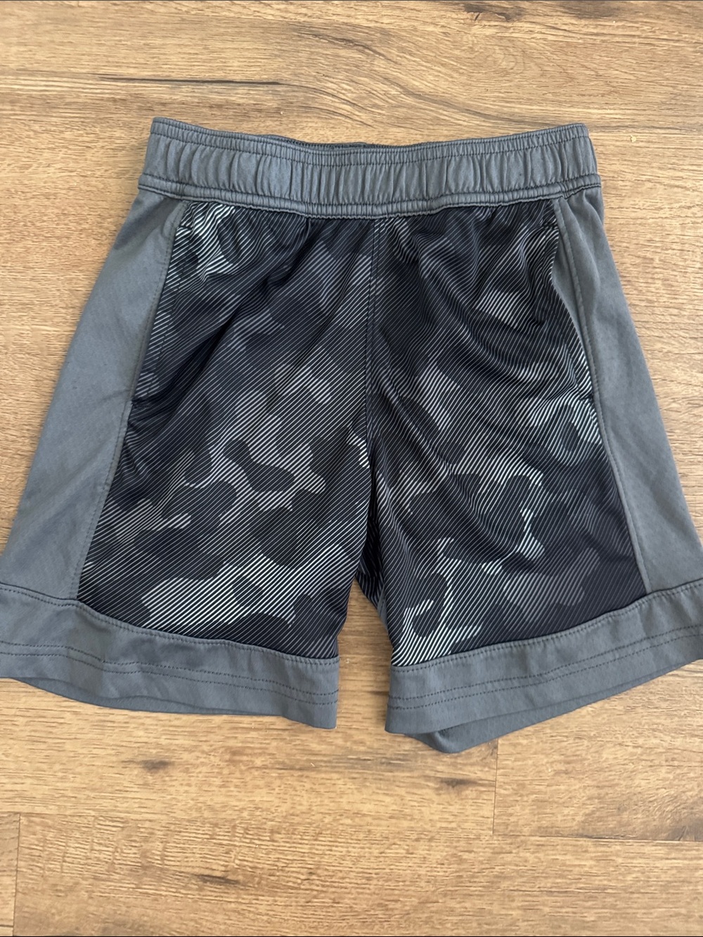 all in motion Boys Gray Camo Athletic Shorts